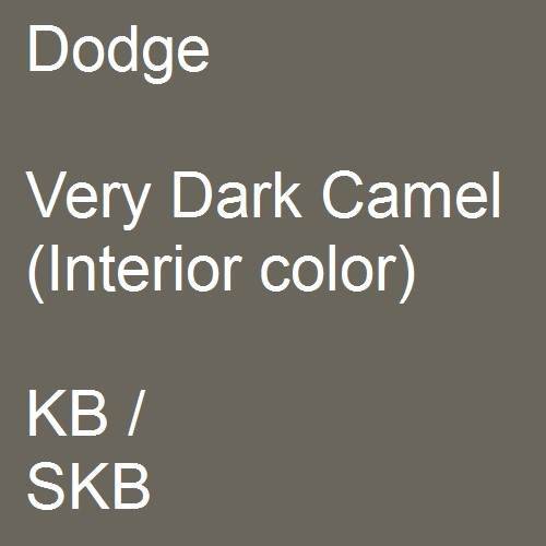 Dodge, Very Dark Camel (Interior color), KB / SKB.